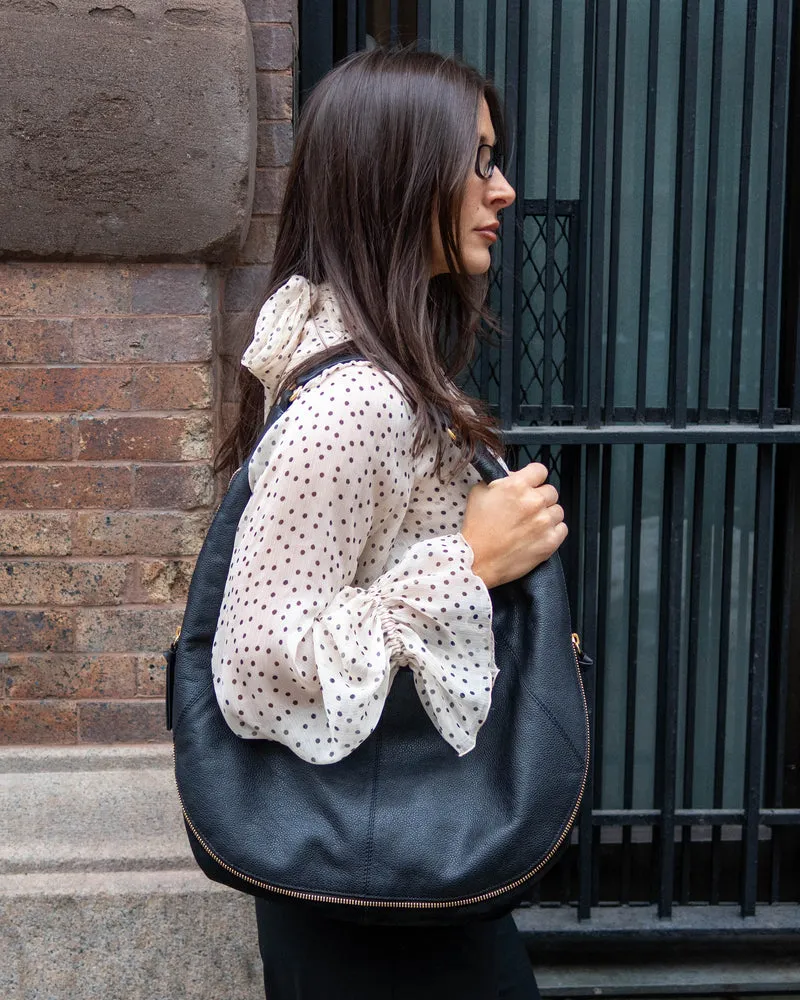 Vince Camuto Kaela Borsa Hobo Pelle Marrone