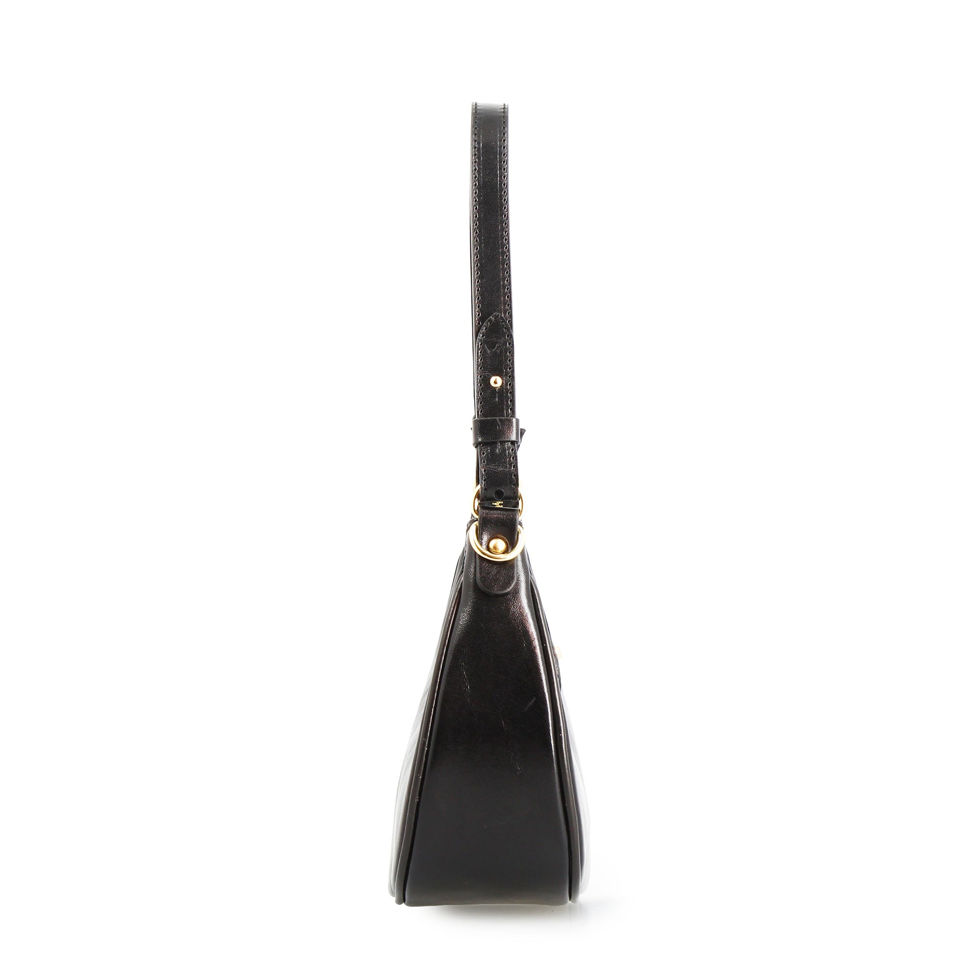 Leonardo Shoes Jane borsa spalla pelle nera tracolla