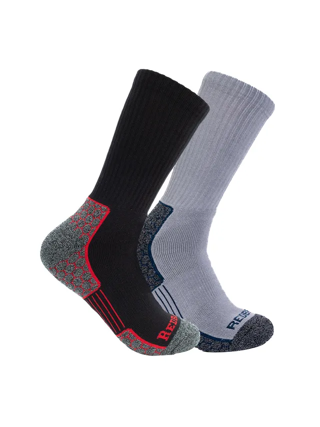 Redback Hex Elite Crew calzini alti bambù neri
