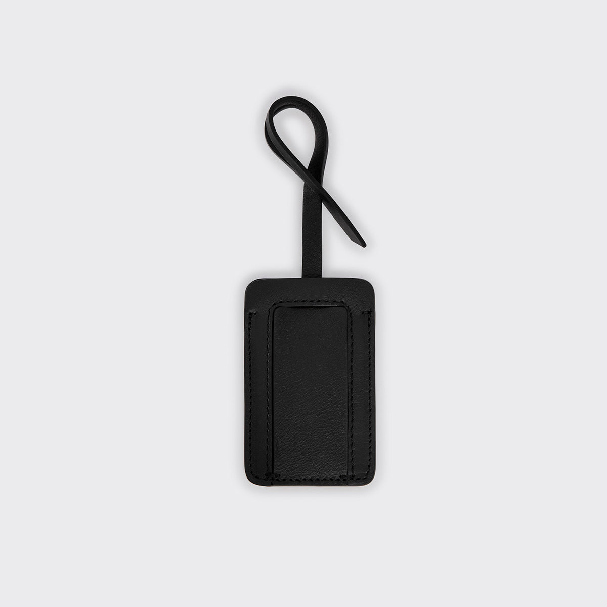 Pierre Hardy Cube Etichetta Bagaglio Pelle Nera TU