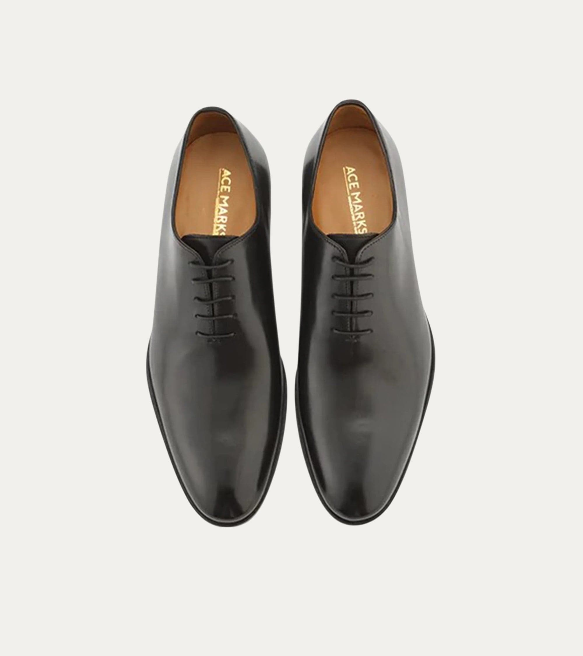 Ace Marks Carlo Wholecut Oxford scarpe oxford nere pelle