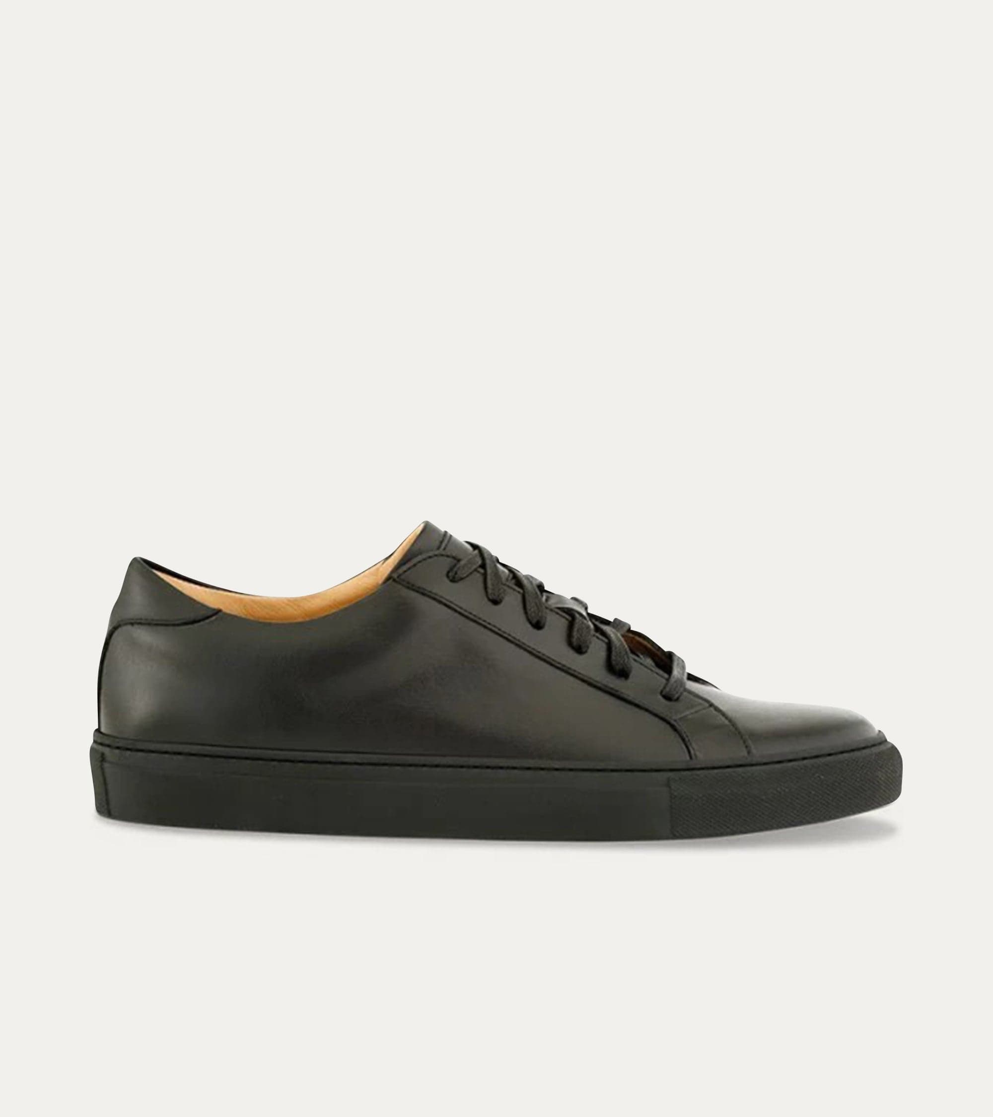 Ace Marks Duke sneakers pelle uomo nere suola nera taglia 9