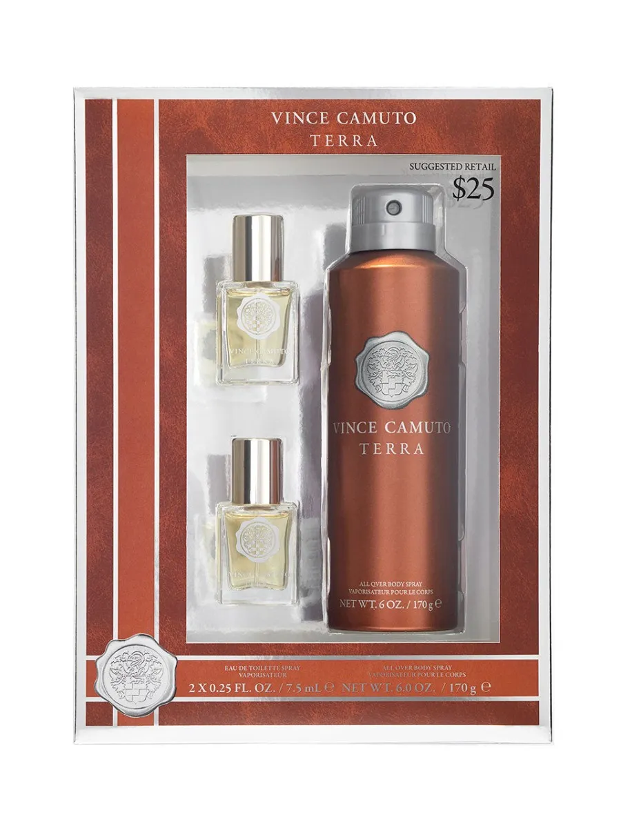 Vince Camuto Terra Set Profumo Uomo 3 Pezzi