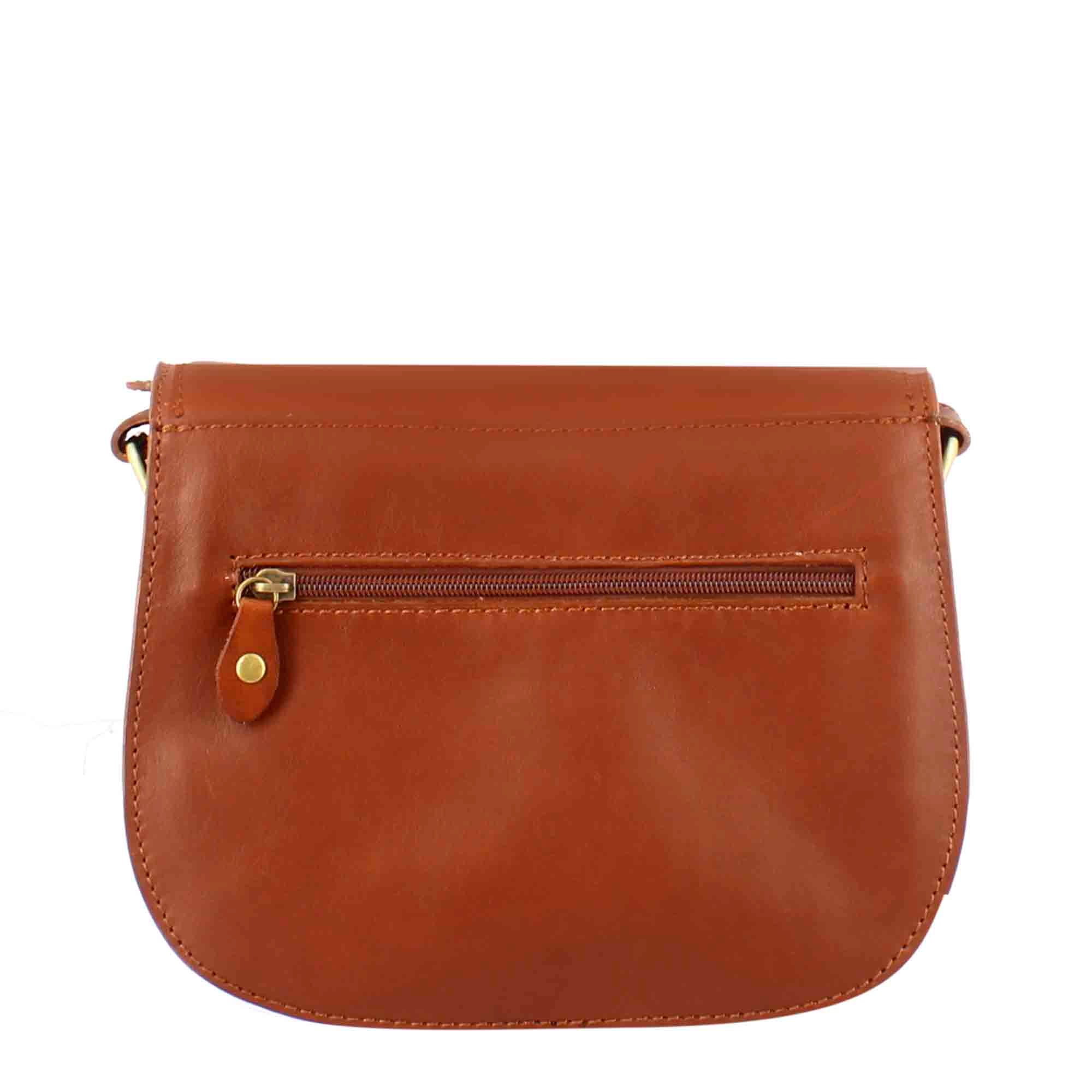 Leonardo Essential borsa tracolla pelle marrone