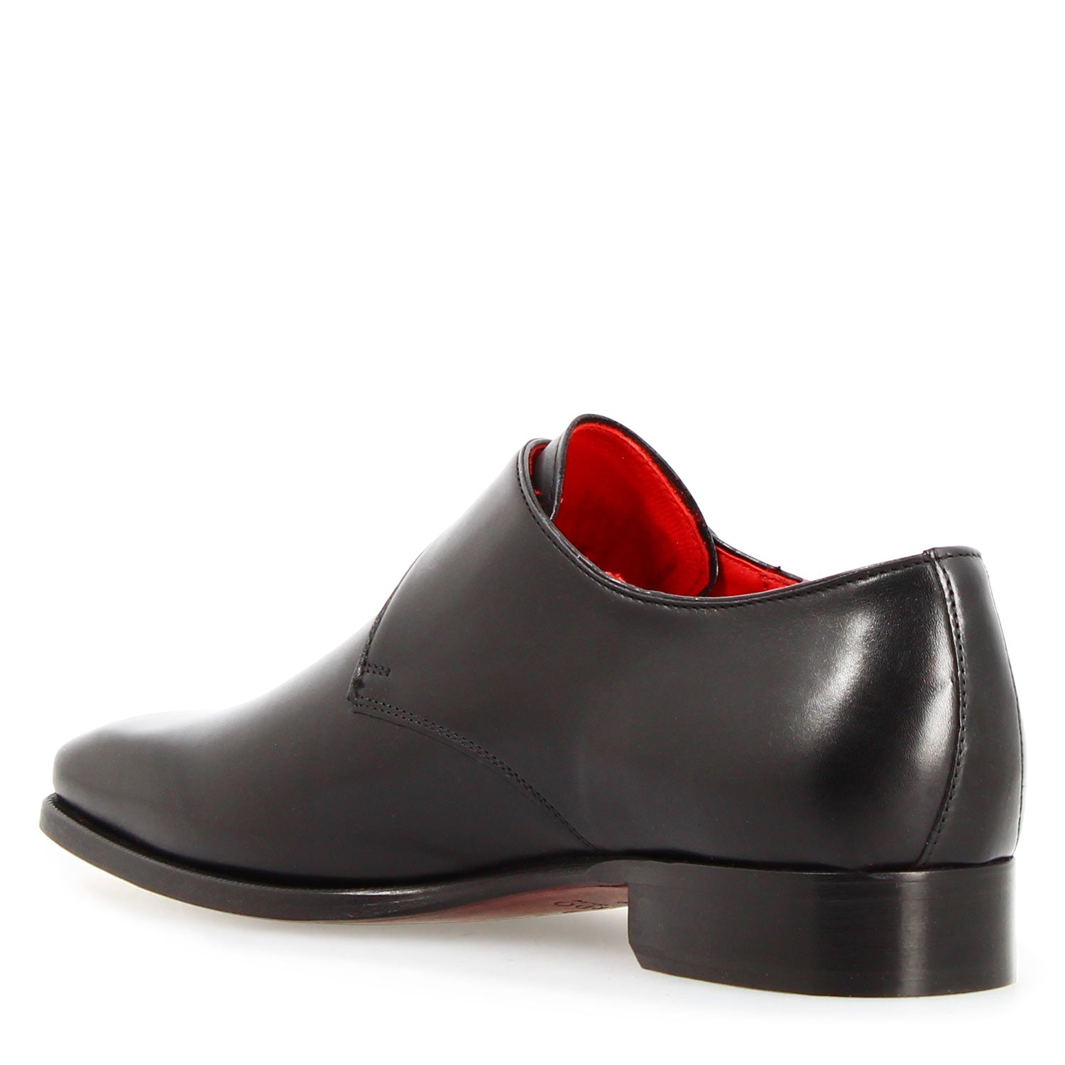 Leonardo Shoes Salvatore Nero francesine pelle suola cuoio 44