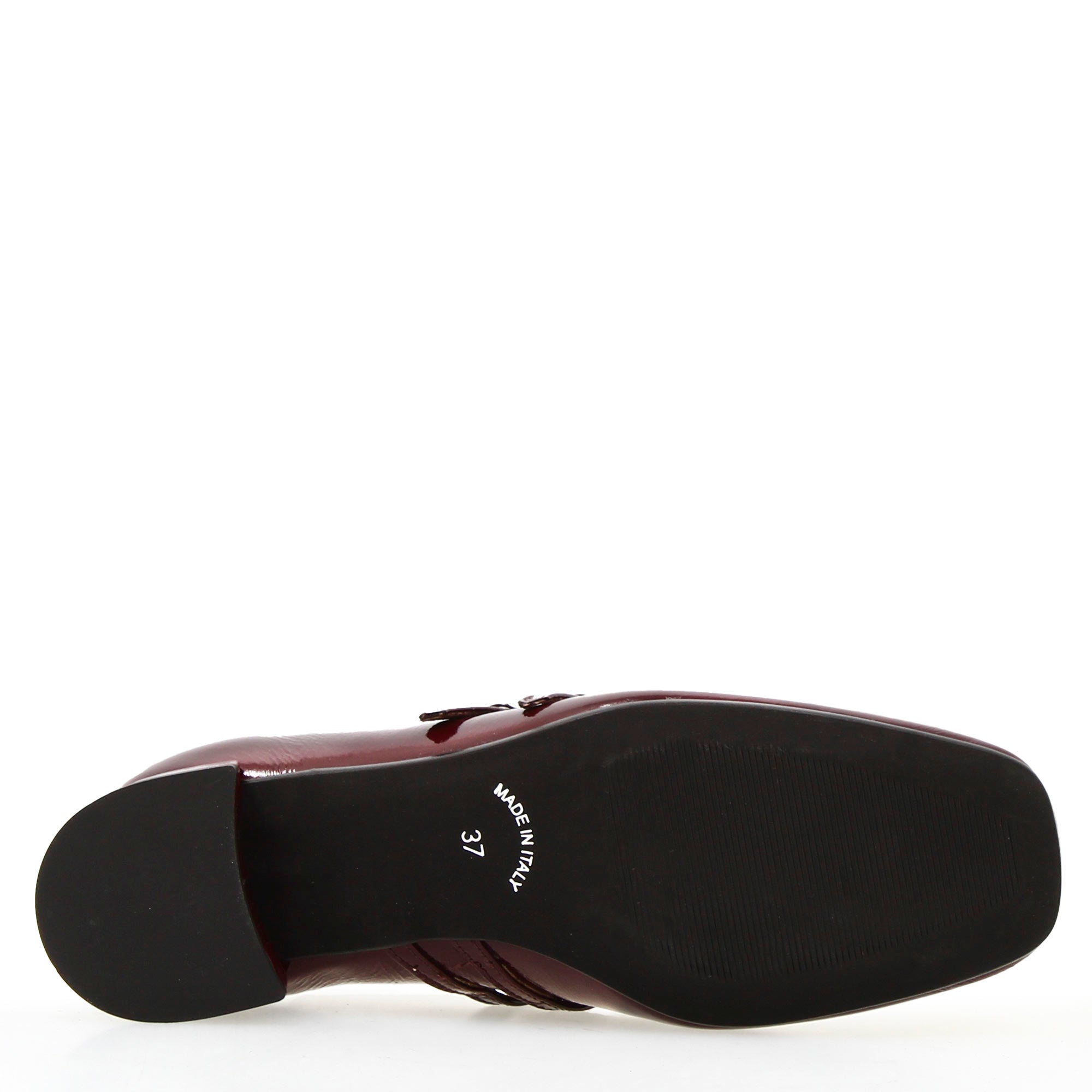 Leonardo Dalia Bordeaux Décolleté Donna Pelle Tacco Basso