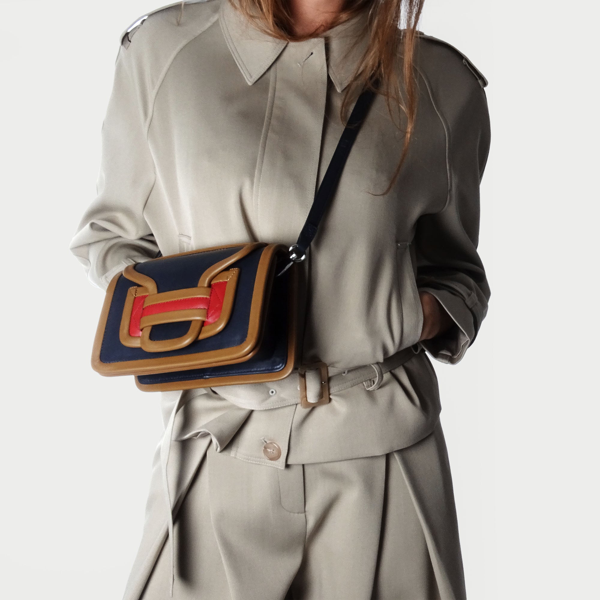 Pierre Hardy Alpha borsa donna blu tracolla a mano