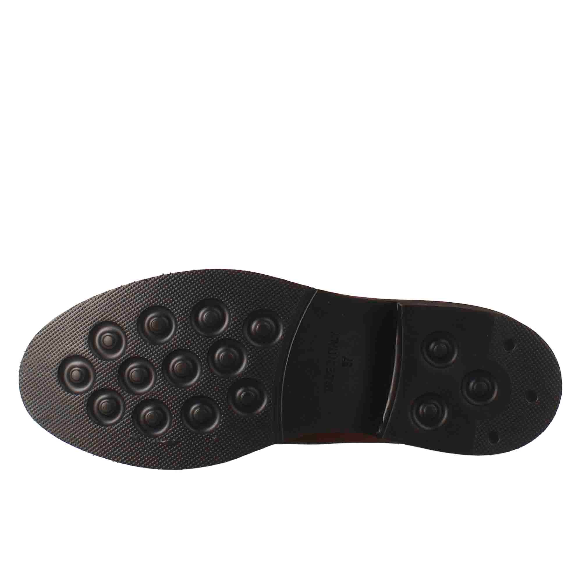 Leonardo Shoes Paupa Chelsea Cuoio Scuro in Pelle