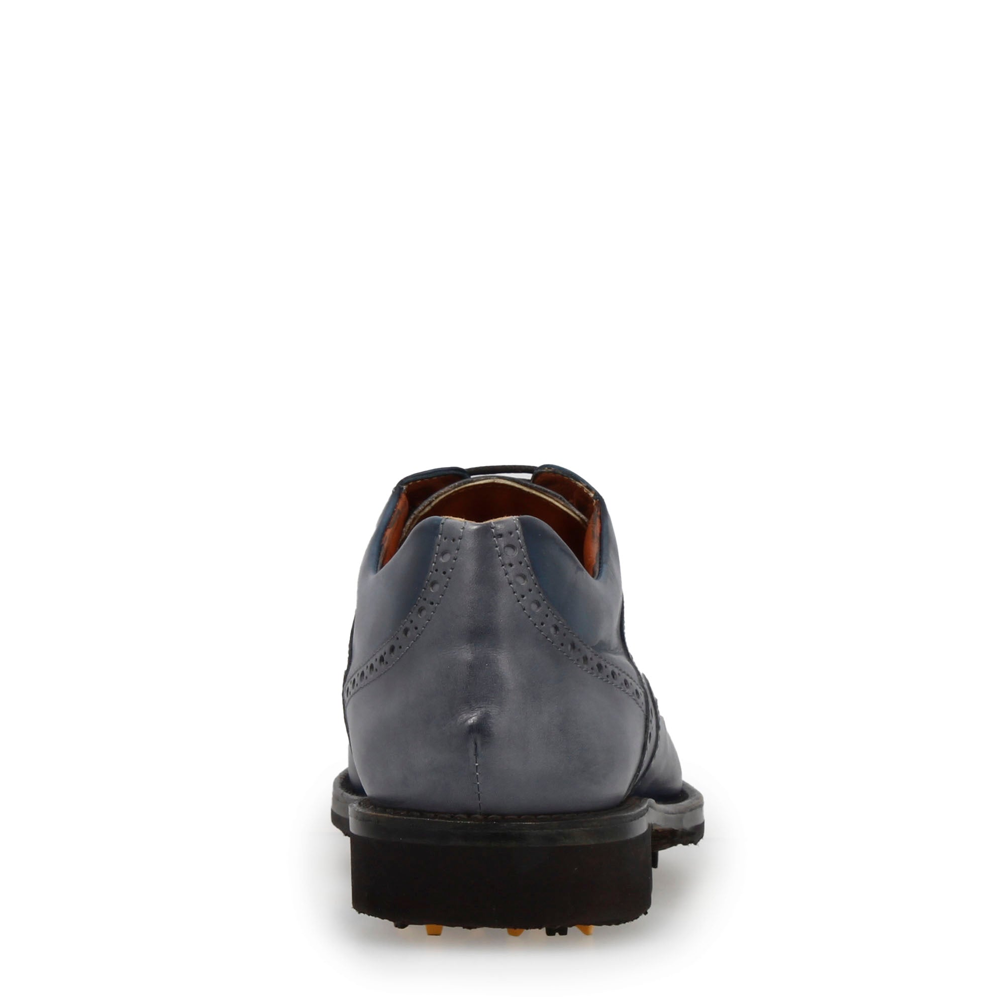 Leonardo Shoes Golf Scarpe da Golf Blu Pieno Fiore