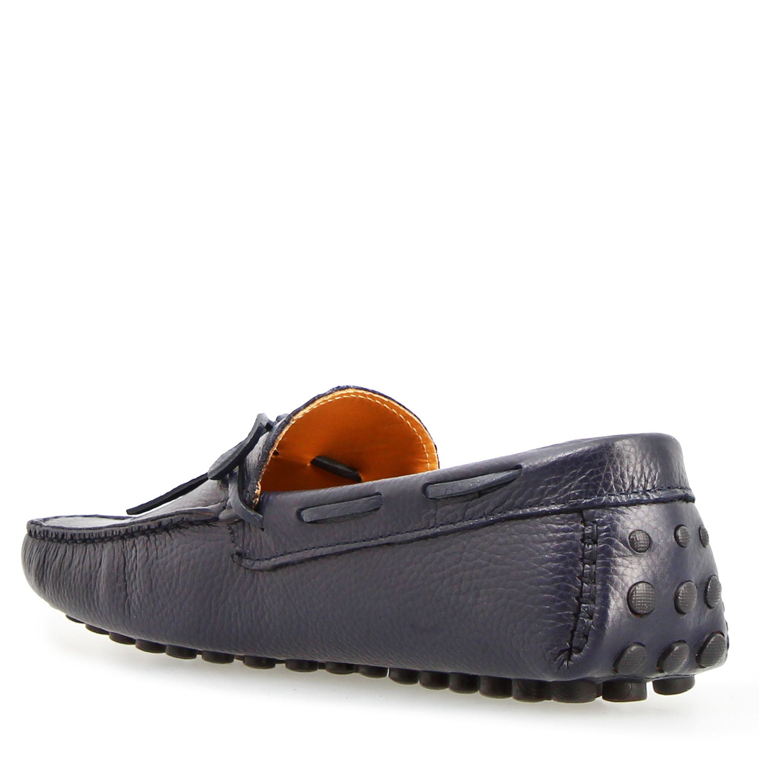 Leonardo Shoes Mocassini Uomo Dario driver pelle blu