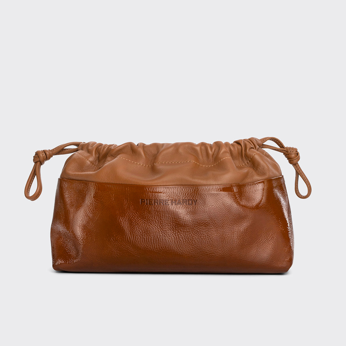 Pierre Hardy Twin VV09N pochette pelle marrone TU