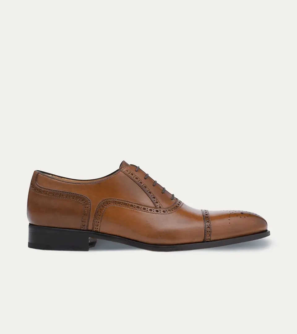 Ace Marks Kendrick scarpe eleganti uomo marrone antique