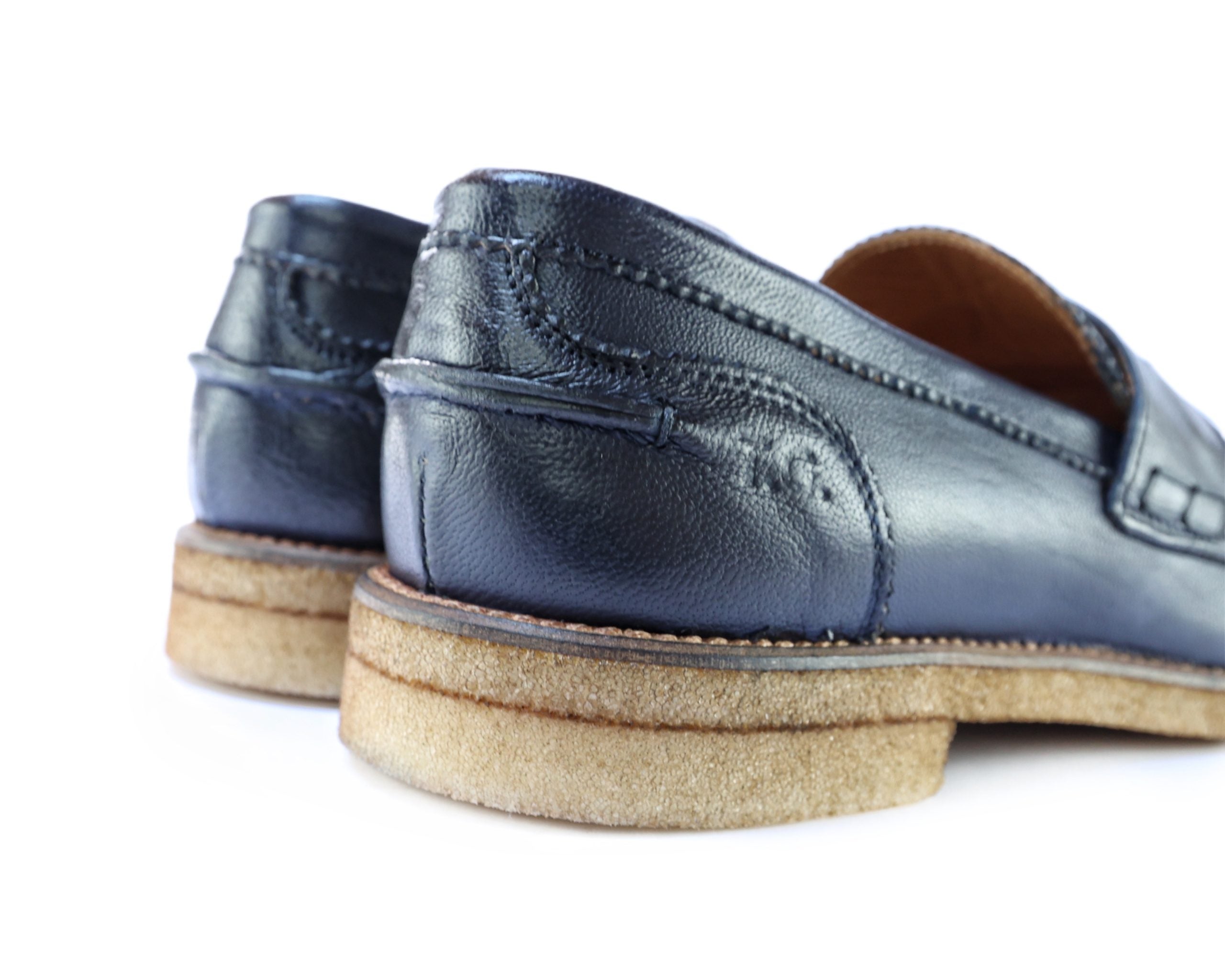 Ton Goût College Mocassino Uomo Pelle Blu