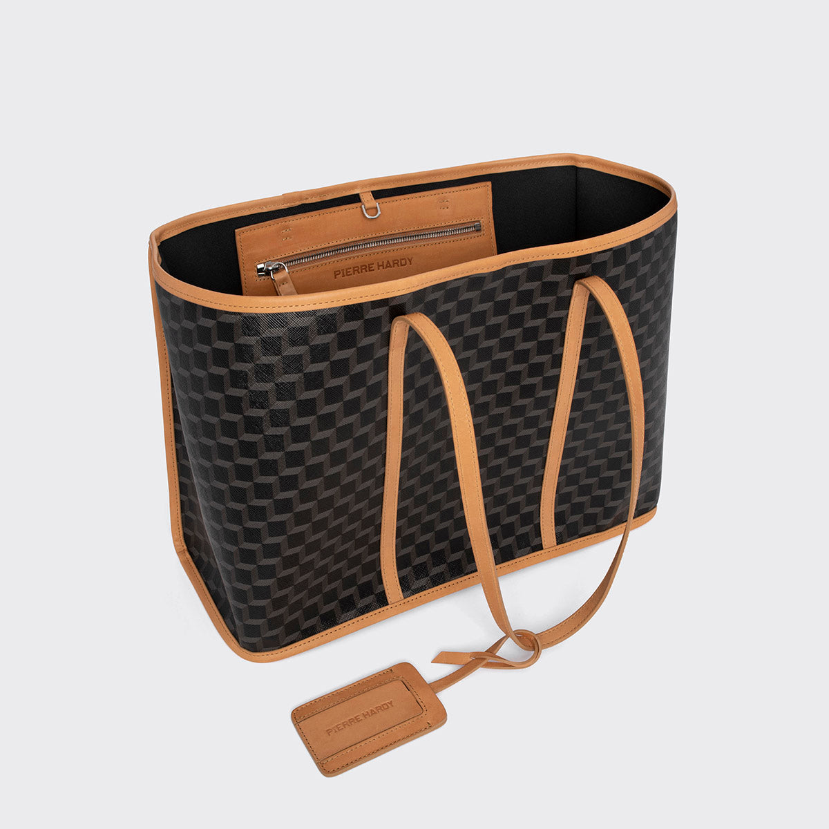 Pierre Hardy Cab Tote shopper pelle nera TU