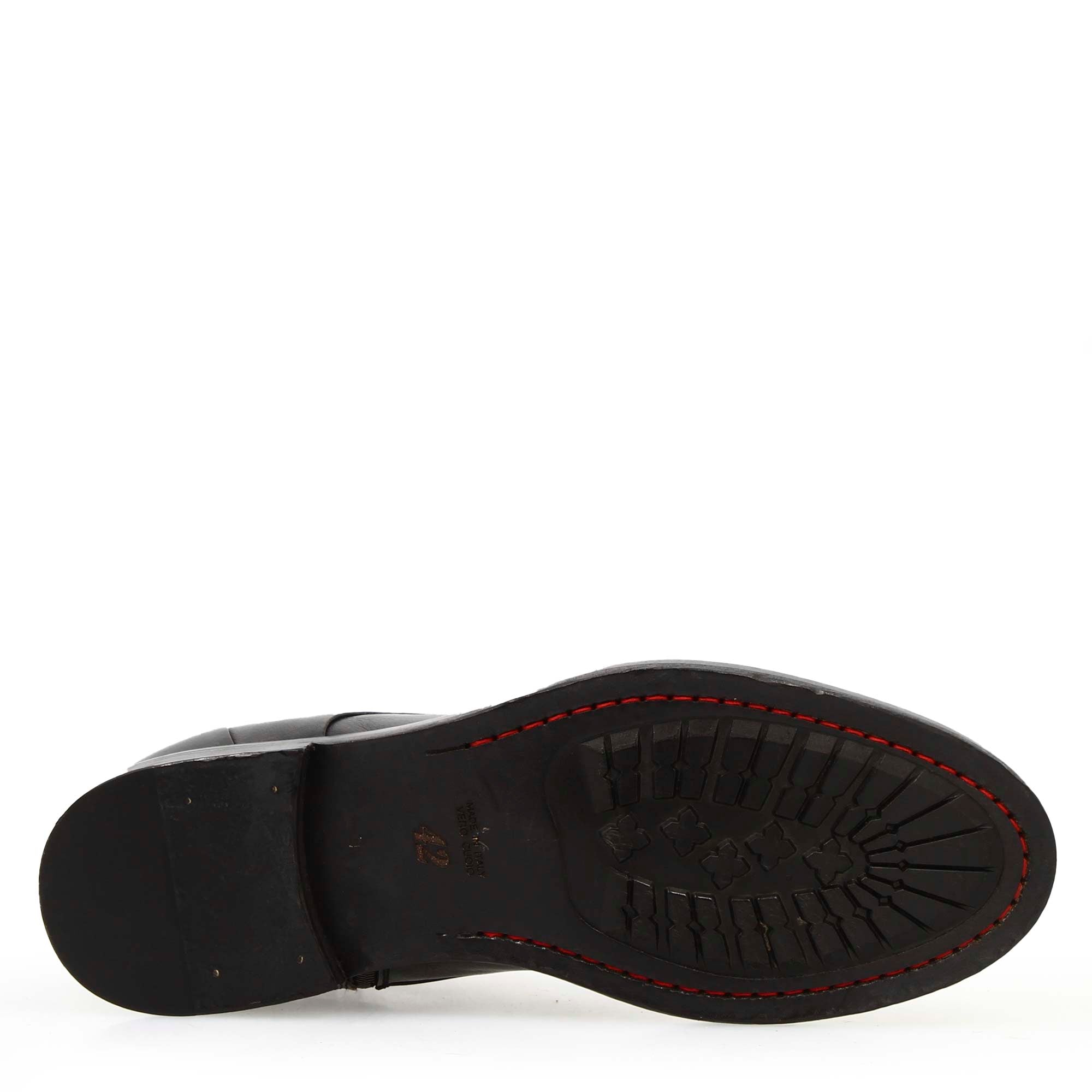 Leonardo Shoes Tronchetto Uomo Pelle Nero Vintage