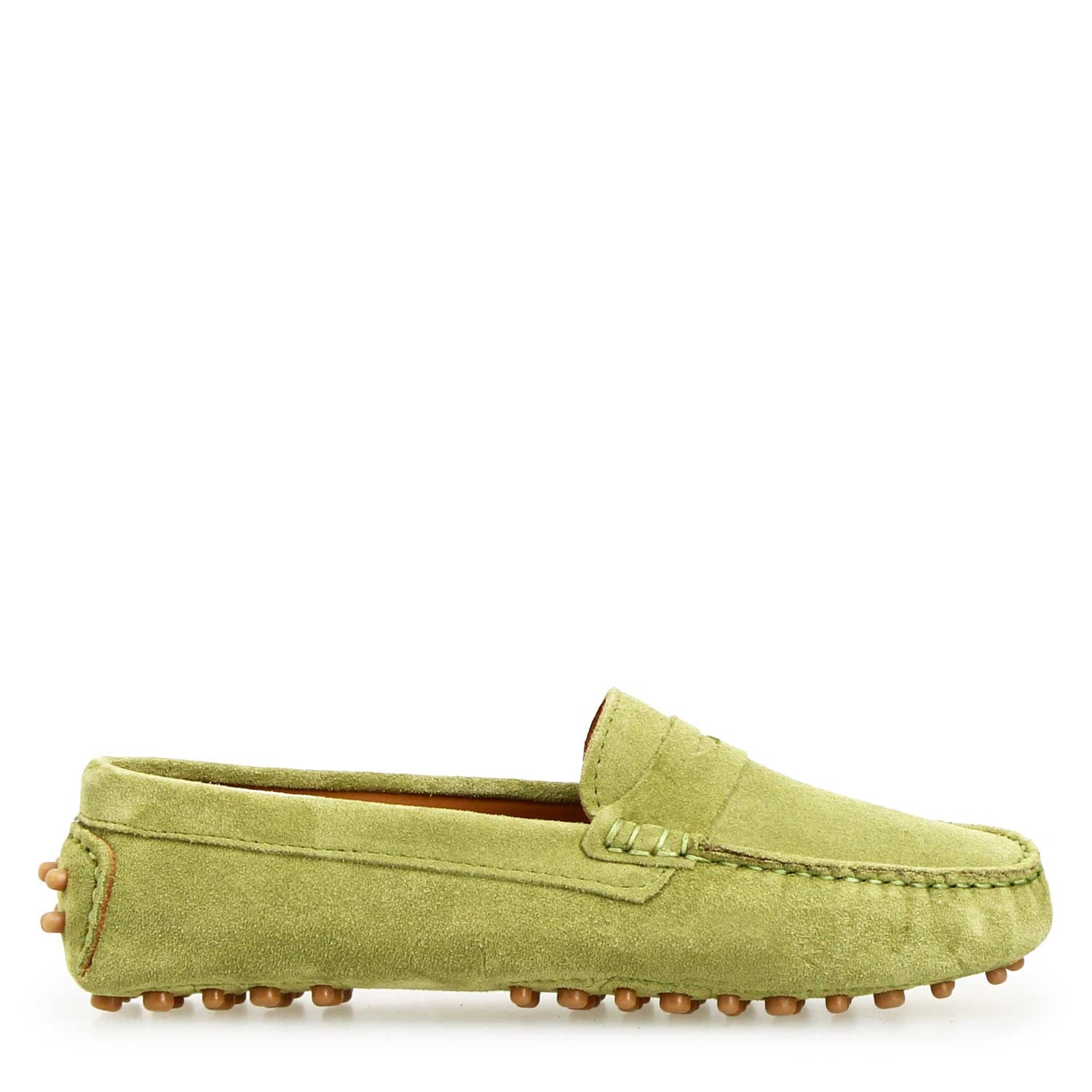 Leonardo Garda D. Verde Car Shoe Donna Camoscio Verde