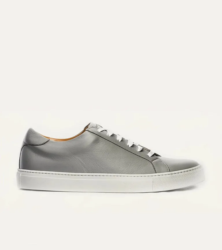Ace Marks Duke sneaker uomo pelle grigia Light Grey