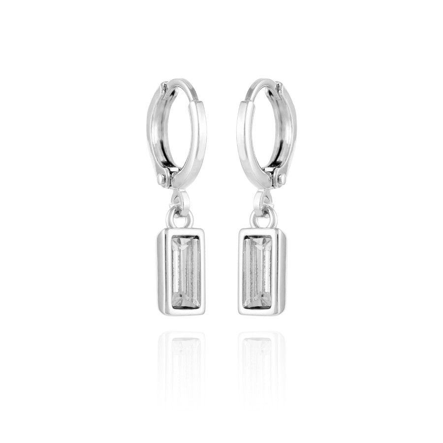 Vince Camuto Huggie Rettangolari Orecchini Pendenti Pietra Vetro