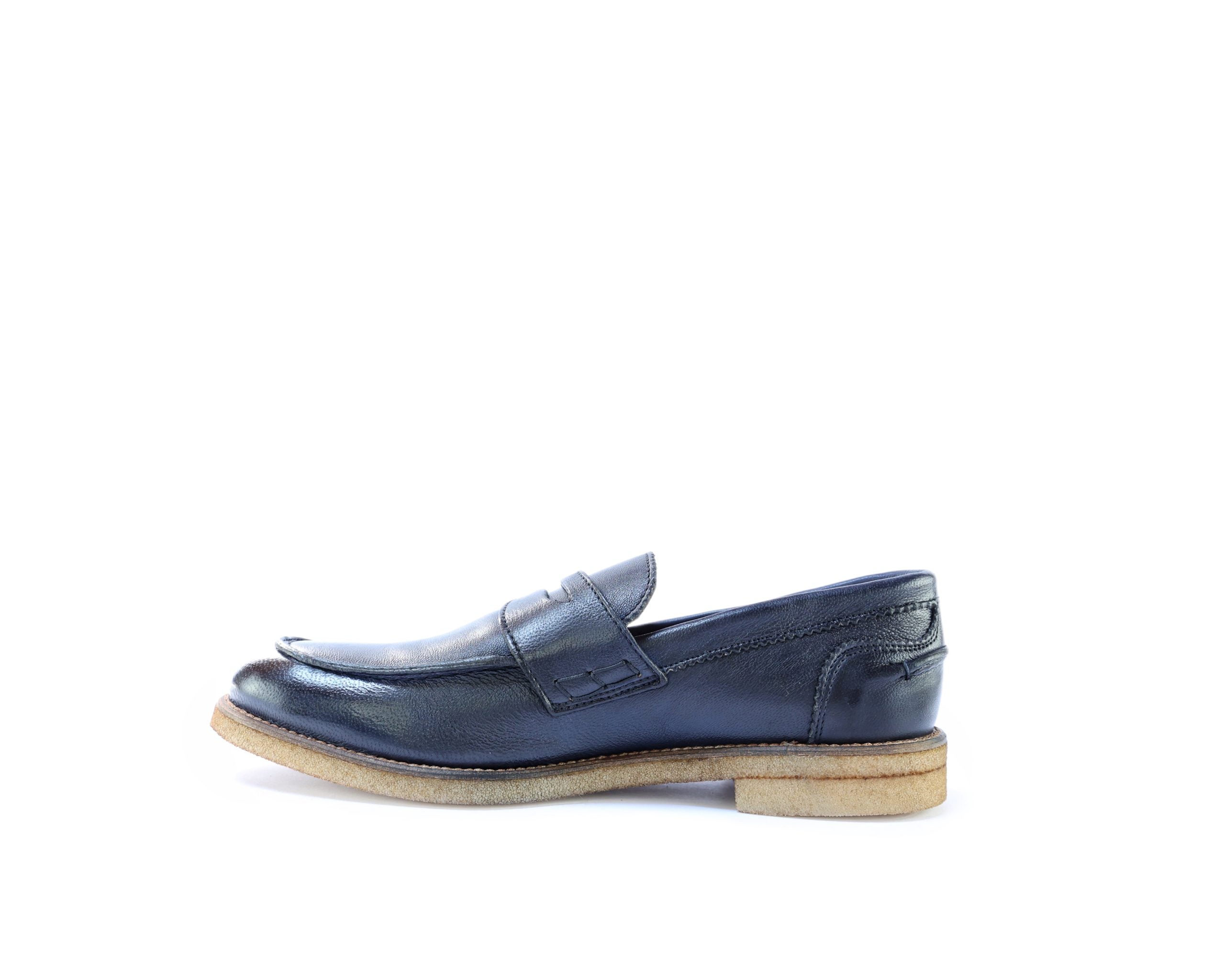 Ton Goût College Mocassino Uomo Pelle Blu