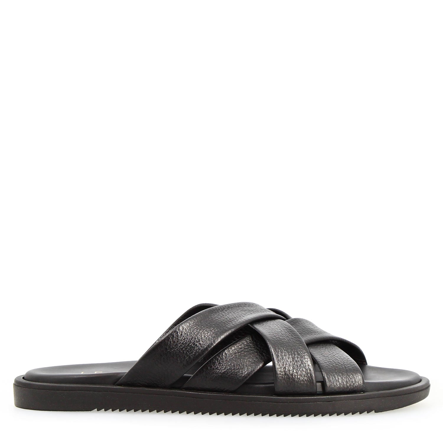 Leonardo Shoes Perseo sandali uomo pelle nero