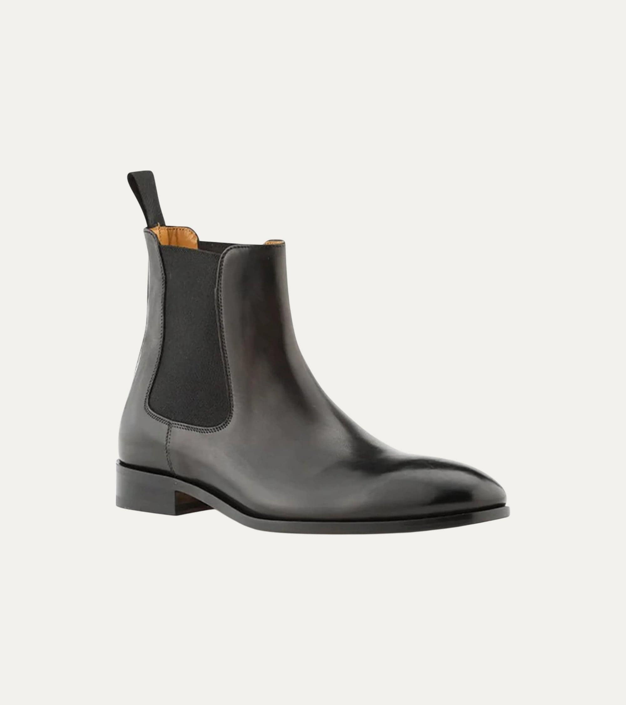 Ace Marks Troy chelsea uomo pelle nero antique vitello
