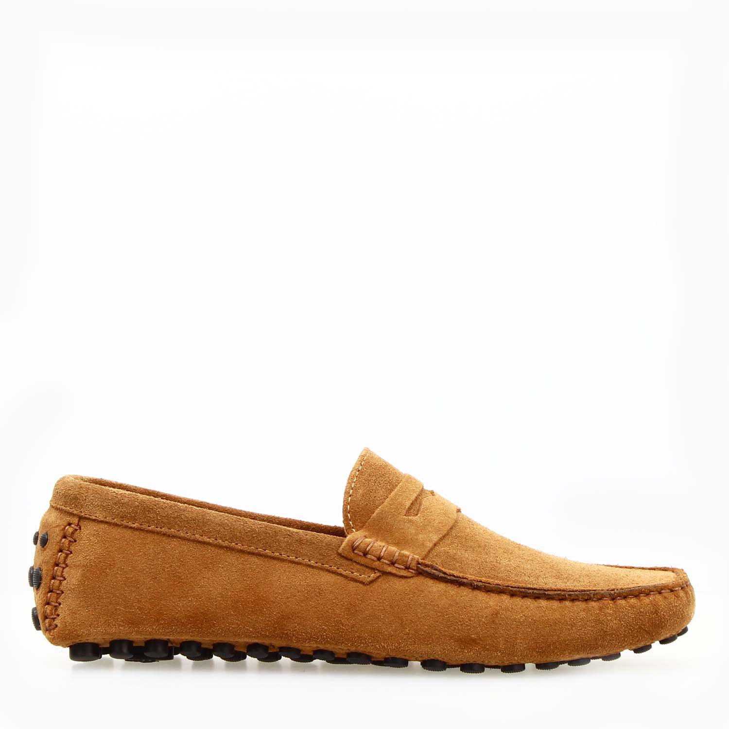 Leonardo Shoes Mocassini Uomo Garda camoscio marrone chiaro