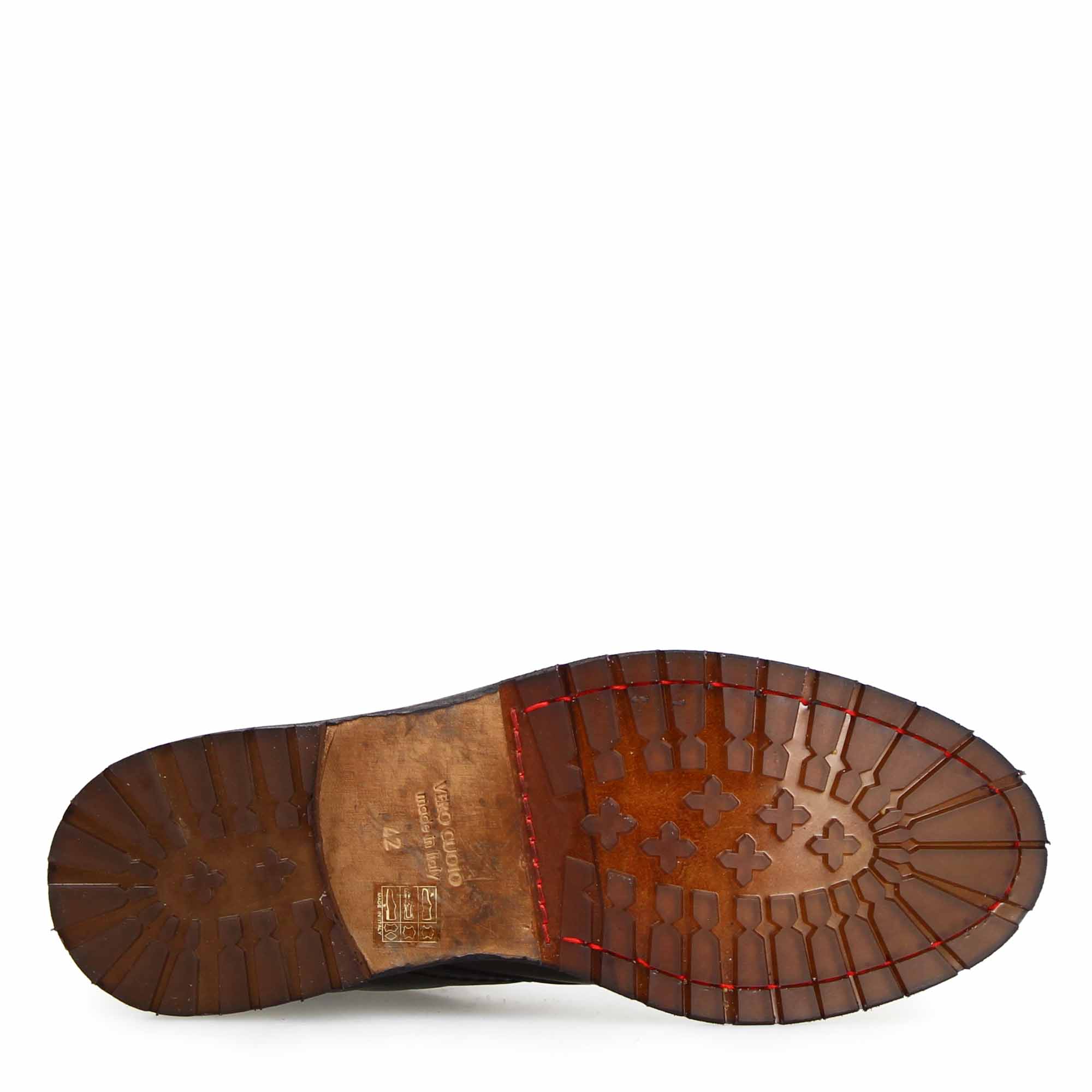 Leonardo Shoes Seneca polacchino nero pelle stringato