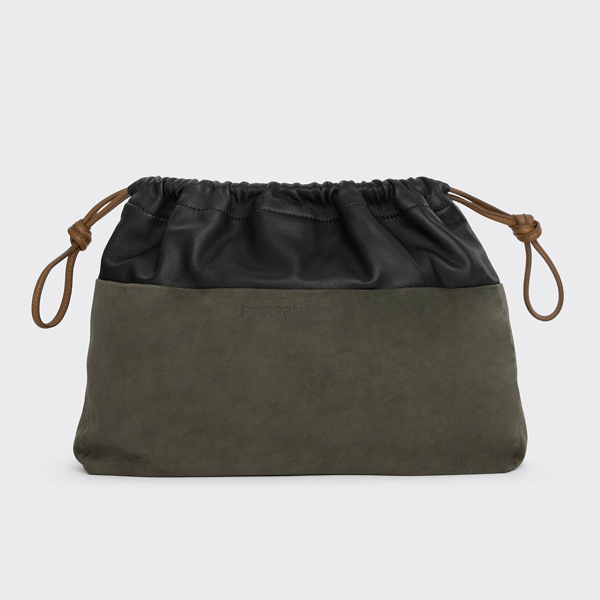 Pierre Hardy Twin Clutch Maxi pochette kaki TU