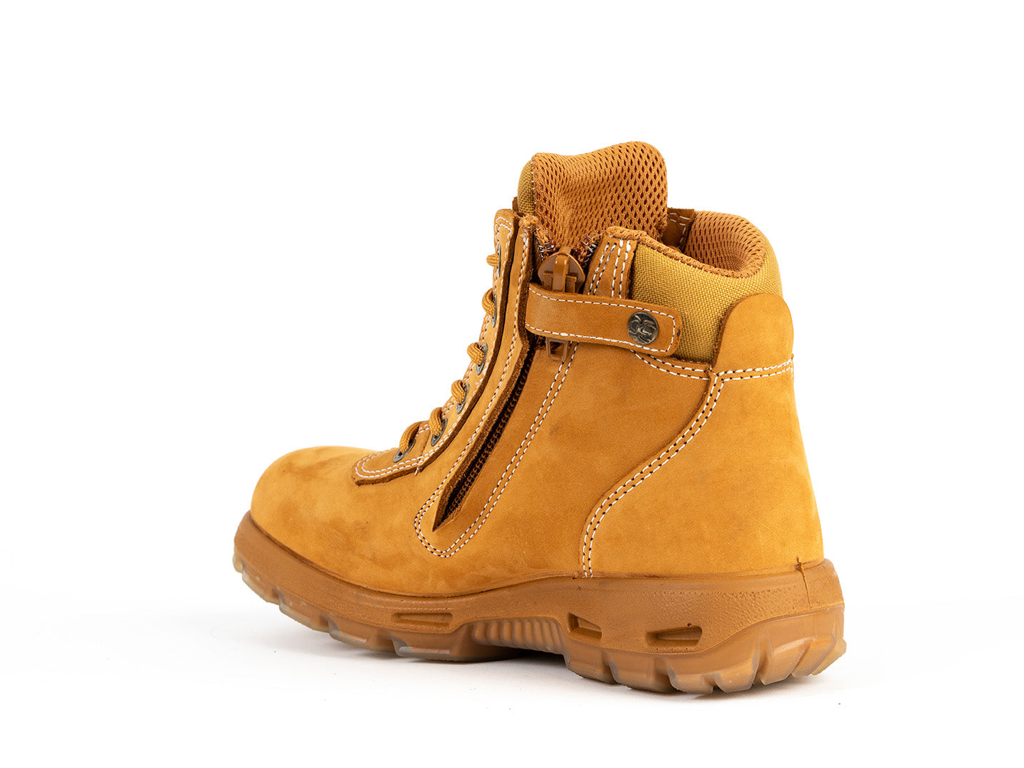 Redback Omaha stivali zip pelle wheat nubuck 6"