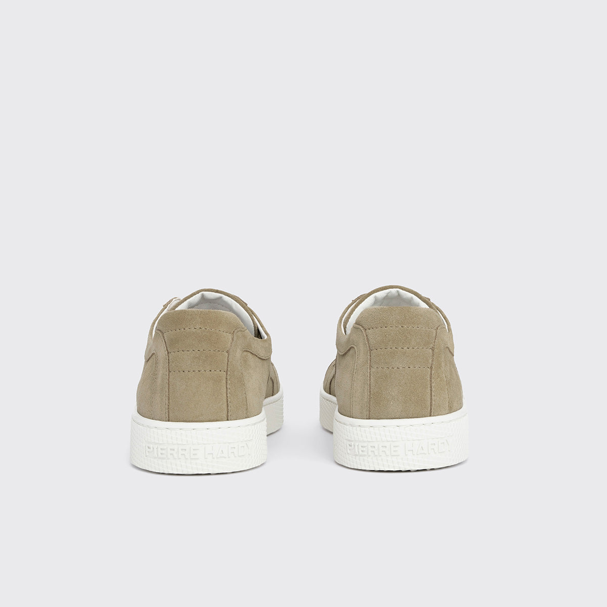Pierre Hardy Alpha sneakers donna pelle sabbia suola bianca