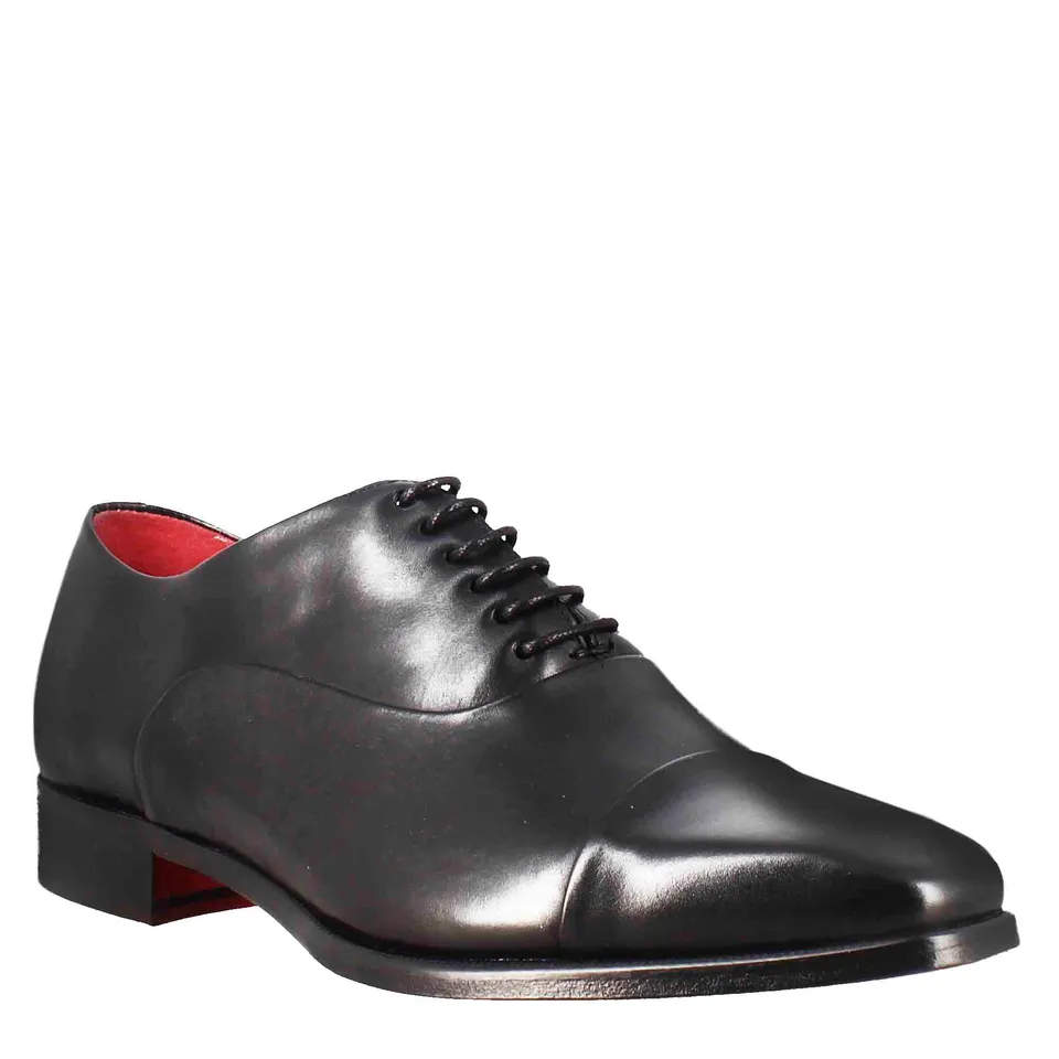 Leonardo Shoes Francesine francesine pelle puntale nero