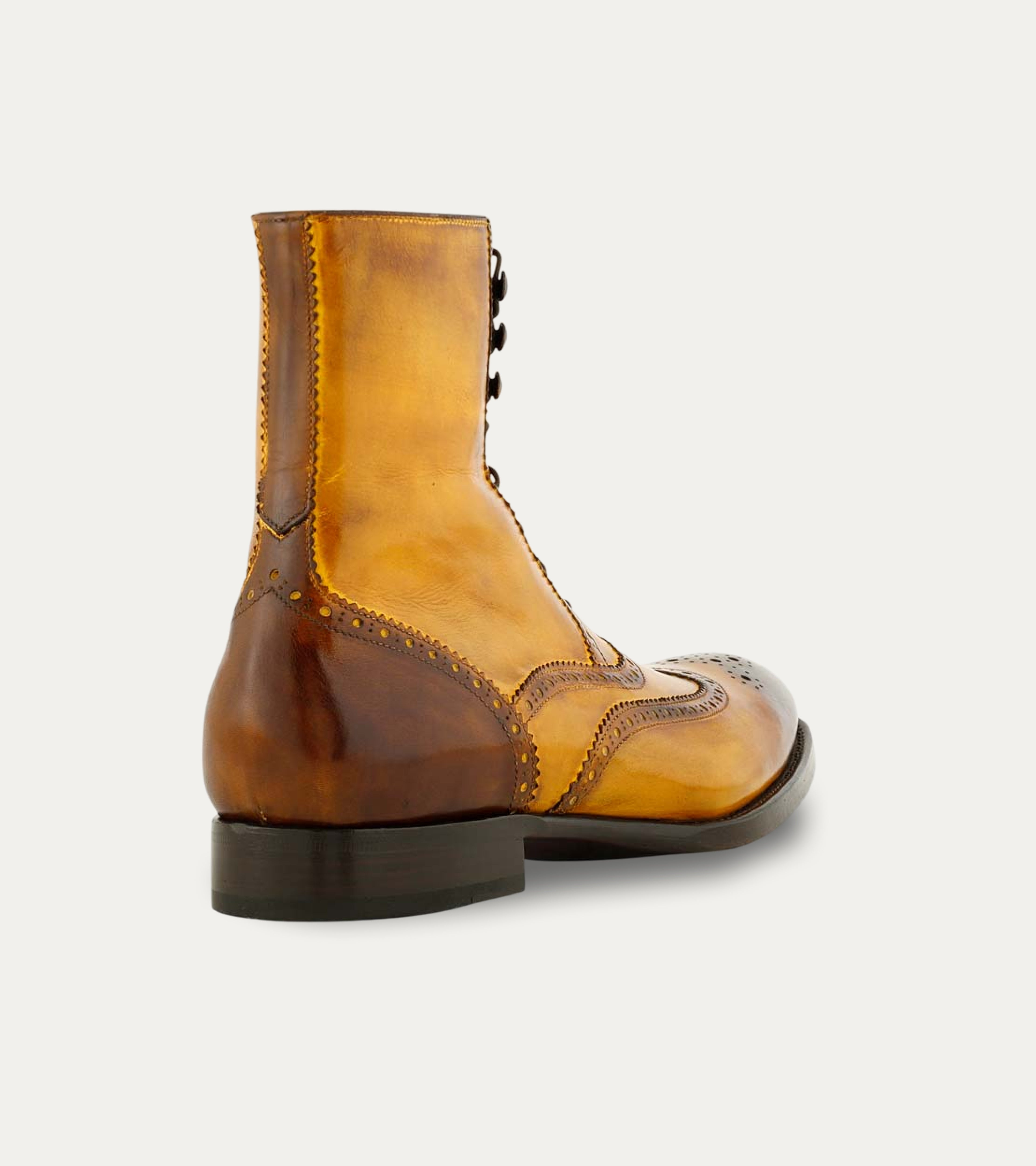 Ace Marks Fin stivali uomo bourbon pelle taglia 9