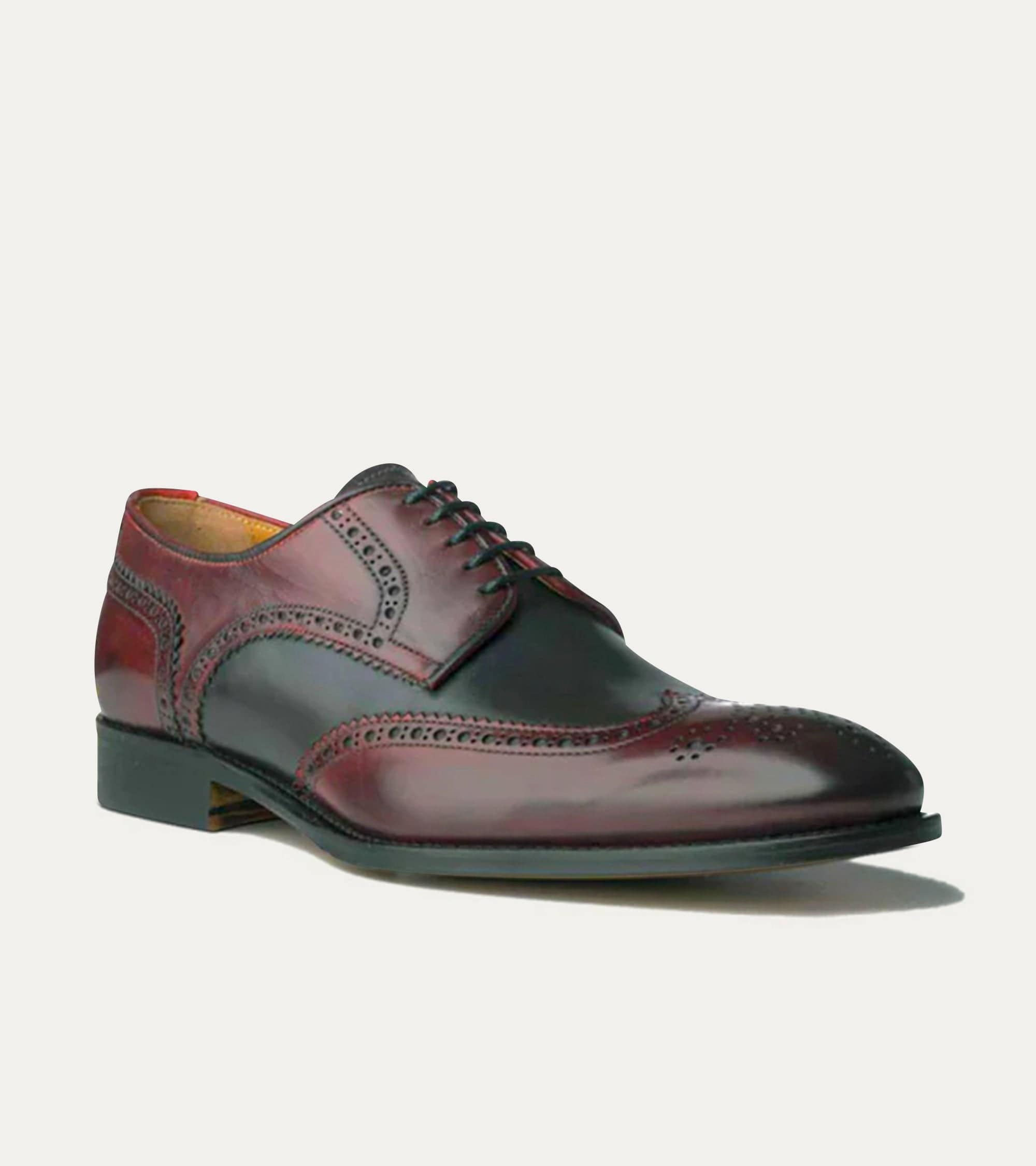 Ace Marks Vincent scarpe brogue uomo pelle diablo grigio