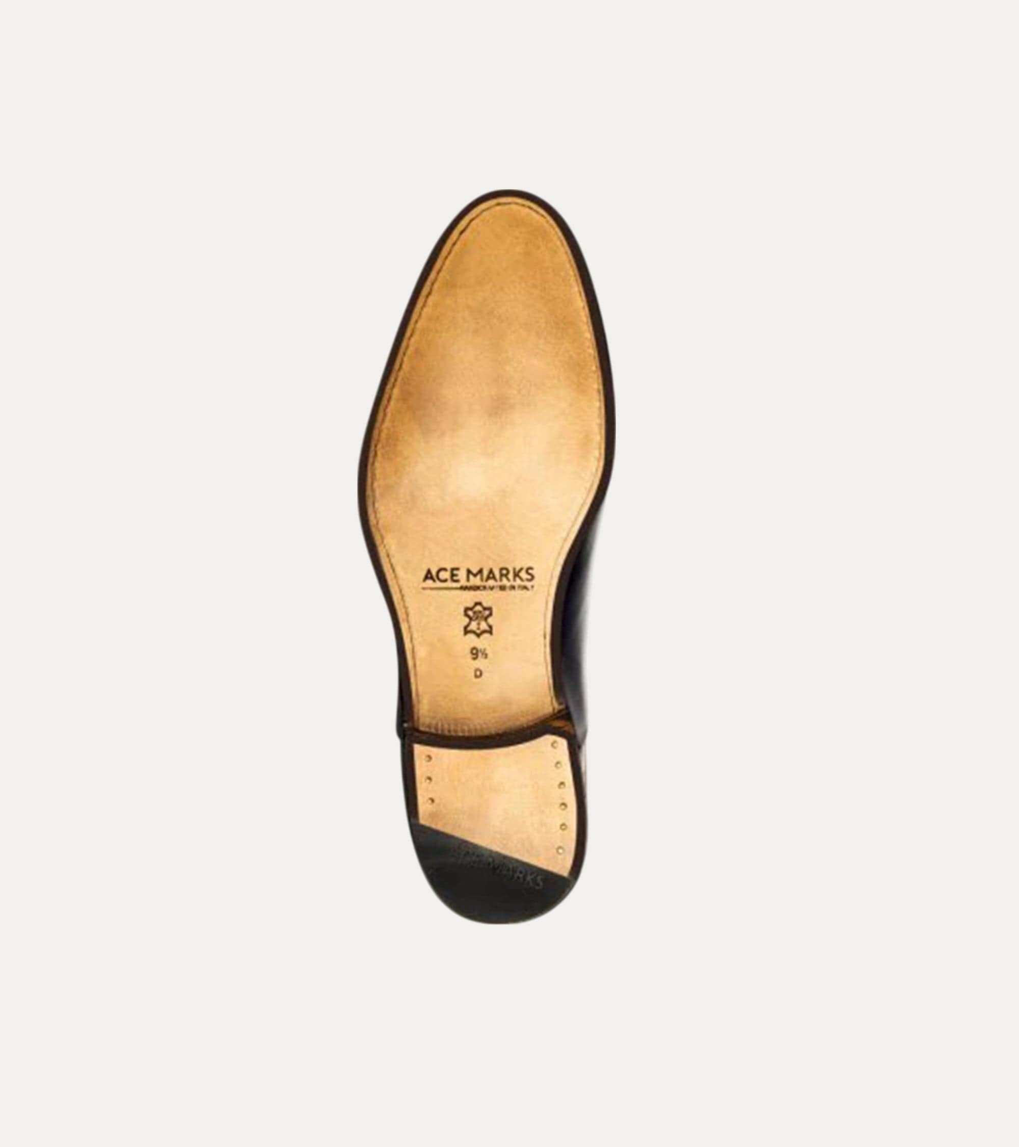 Ace Marks Kurt Black Antique Scarpe Monk Strap Nere Pelle