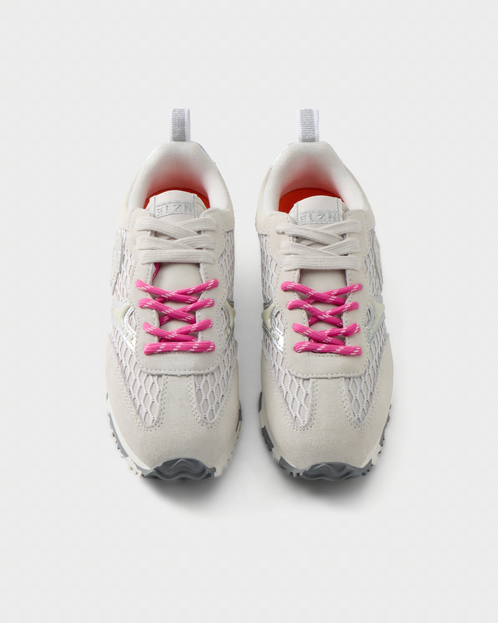 Elvio Zanon Sneakers Running in Suede e Rete Traforata