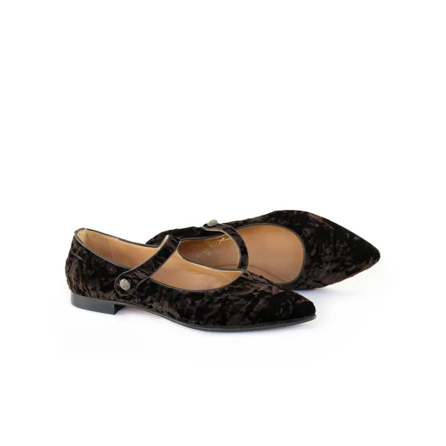Ton Goût Angelica ballerine donna cavallino moro steel