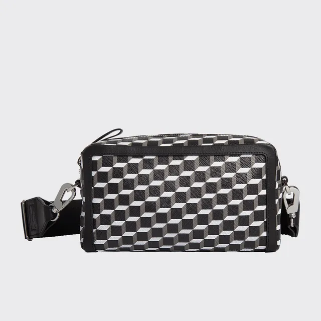 Pierre Hardy Cube Box Maxi Cube Box borsa a tracolla nera TU pelle