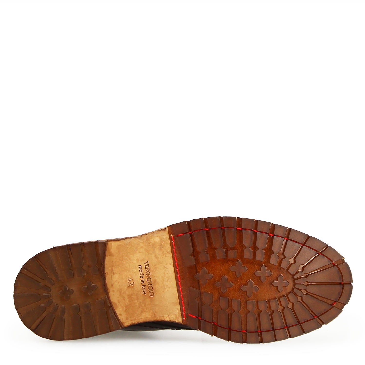 Leonardo Shoes Seneca polacchino uomo pelle marrone scuro
