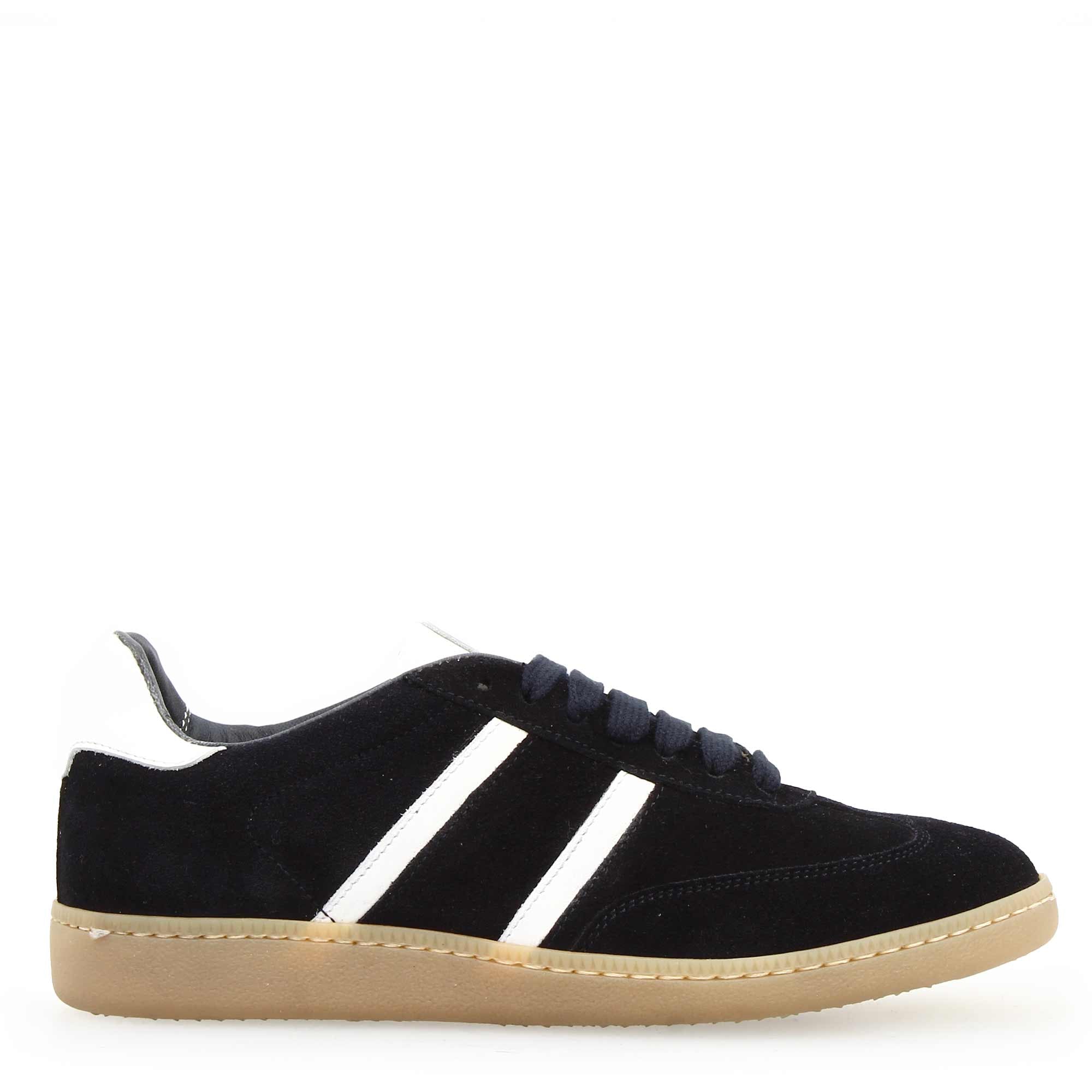 Leonardo Bizantina C sneakers pelle scamosciata blu