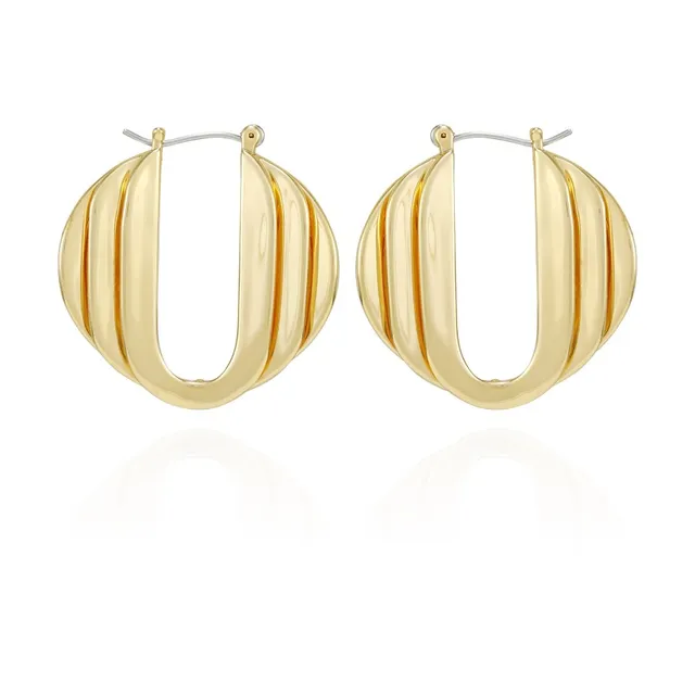 Vince Camuto Orecchini Cerchio Donna Maglie Oro Lusso