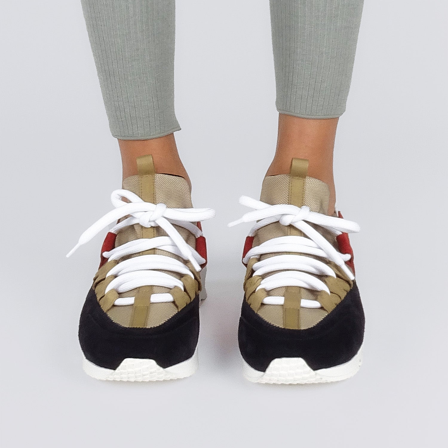 Pierre Hardy Trek Comet Sneakers Donna Sand Tacco 40