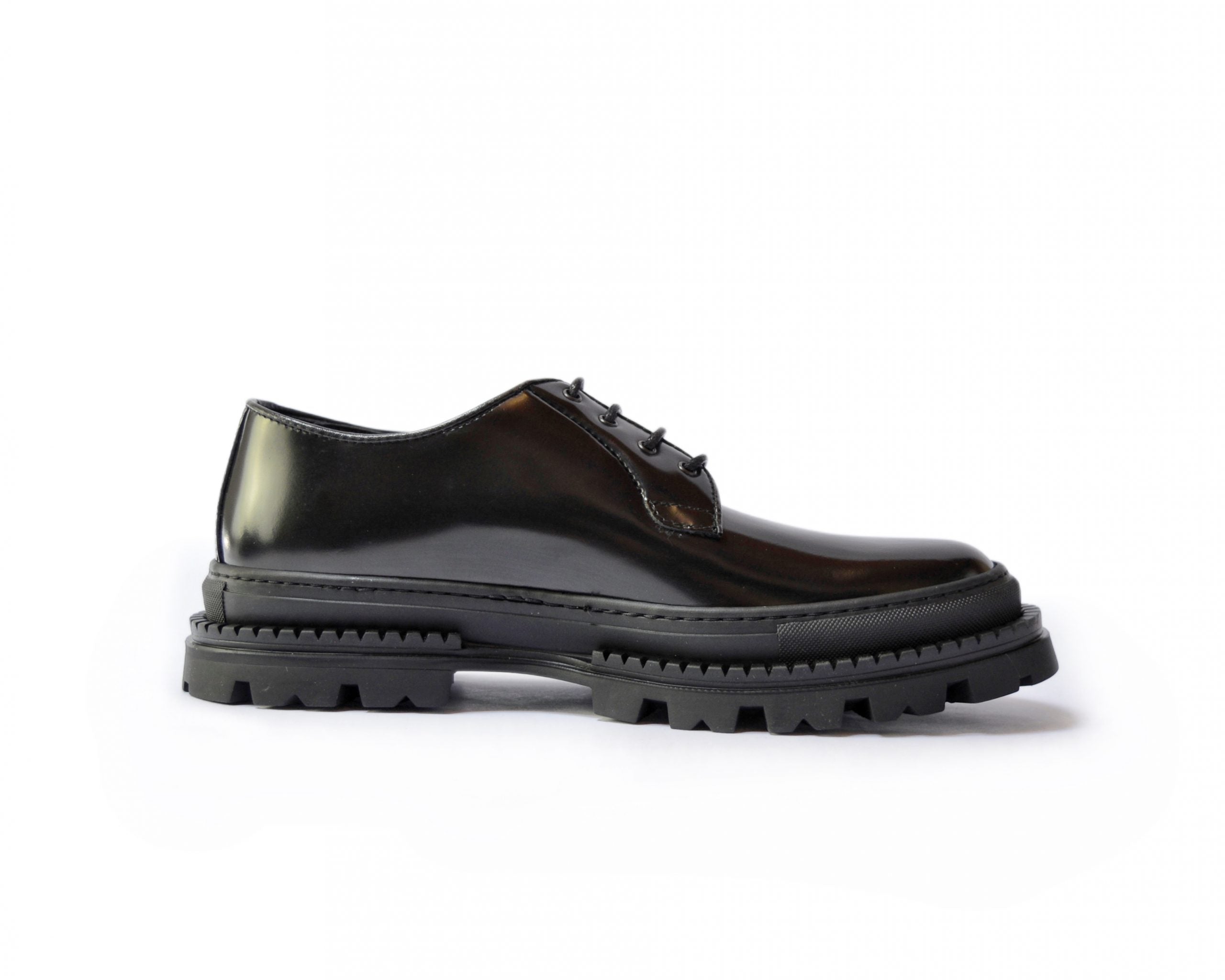 Ton Goût Derby Dragon scarpe basse uomo nere 5 cm