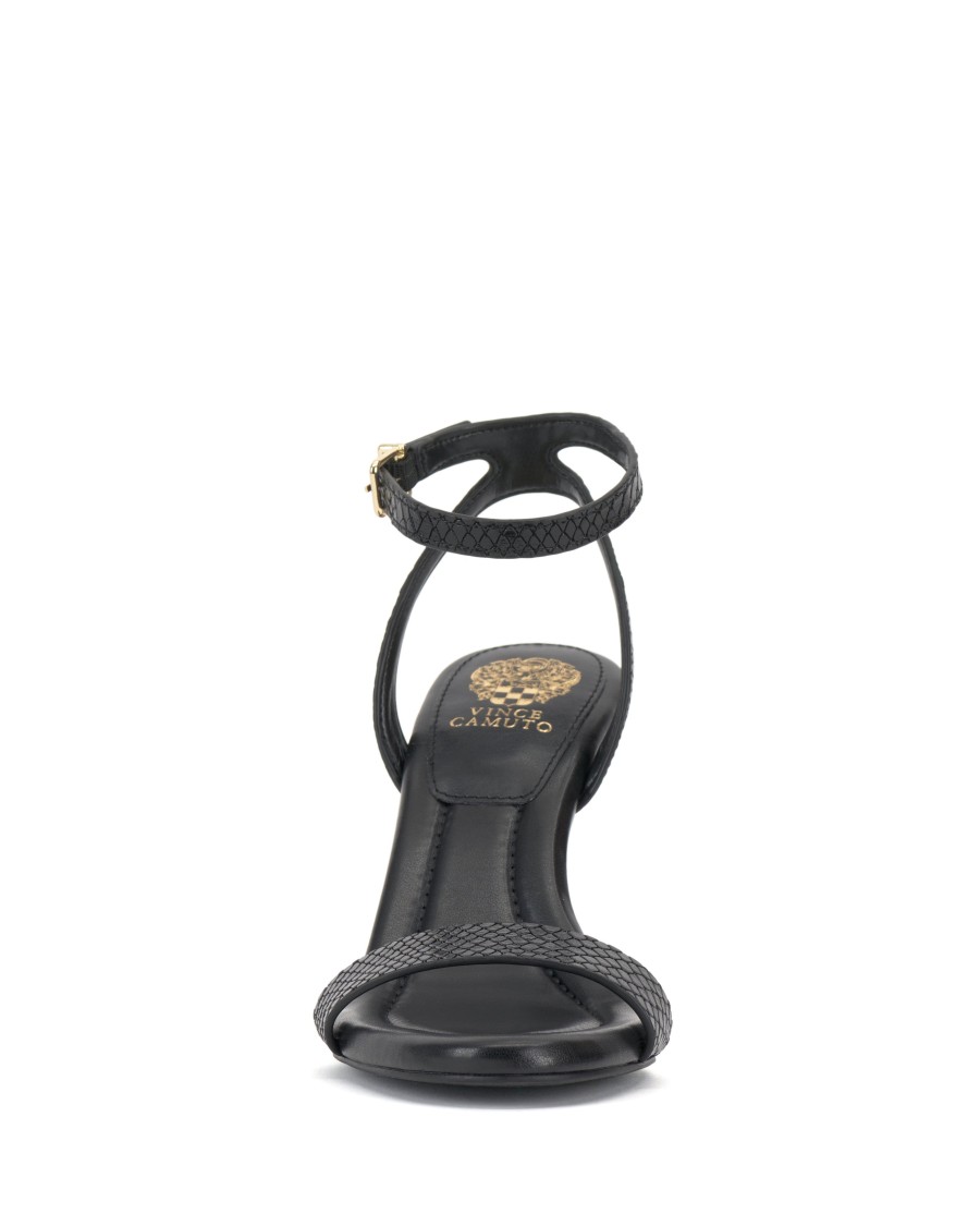 Vince Camuto Penelopy sandalo stampa serpente tacco