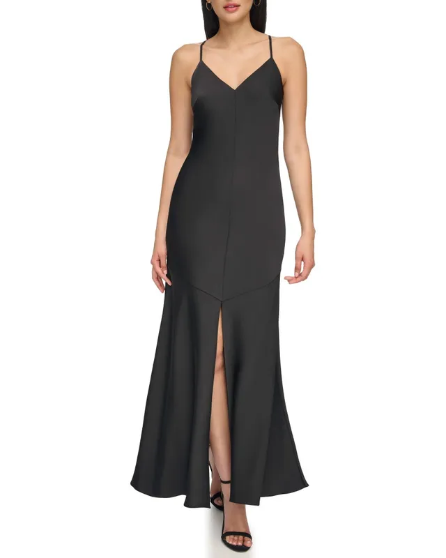 Vince Camuto Abito Sottoveste Raso Scollo V