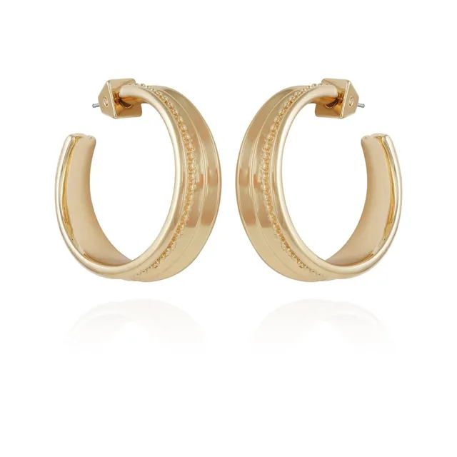 Vince Camuto Orecchini Cerchio Oro Spessi Aperti Donna