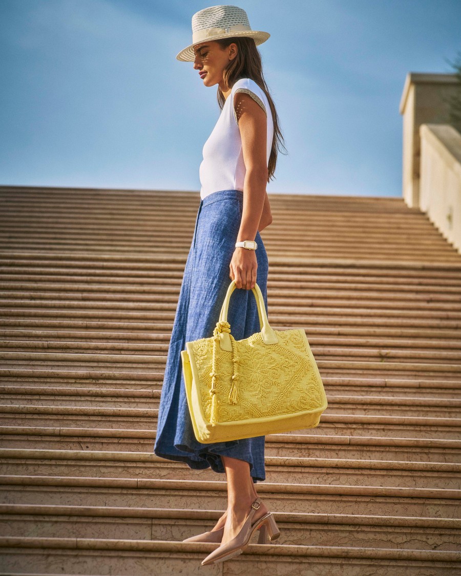 Vince Camuto Orla Borsa Tote Tela Oversize