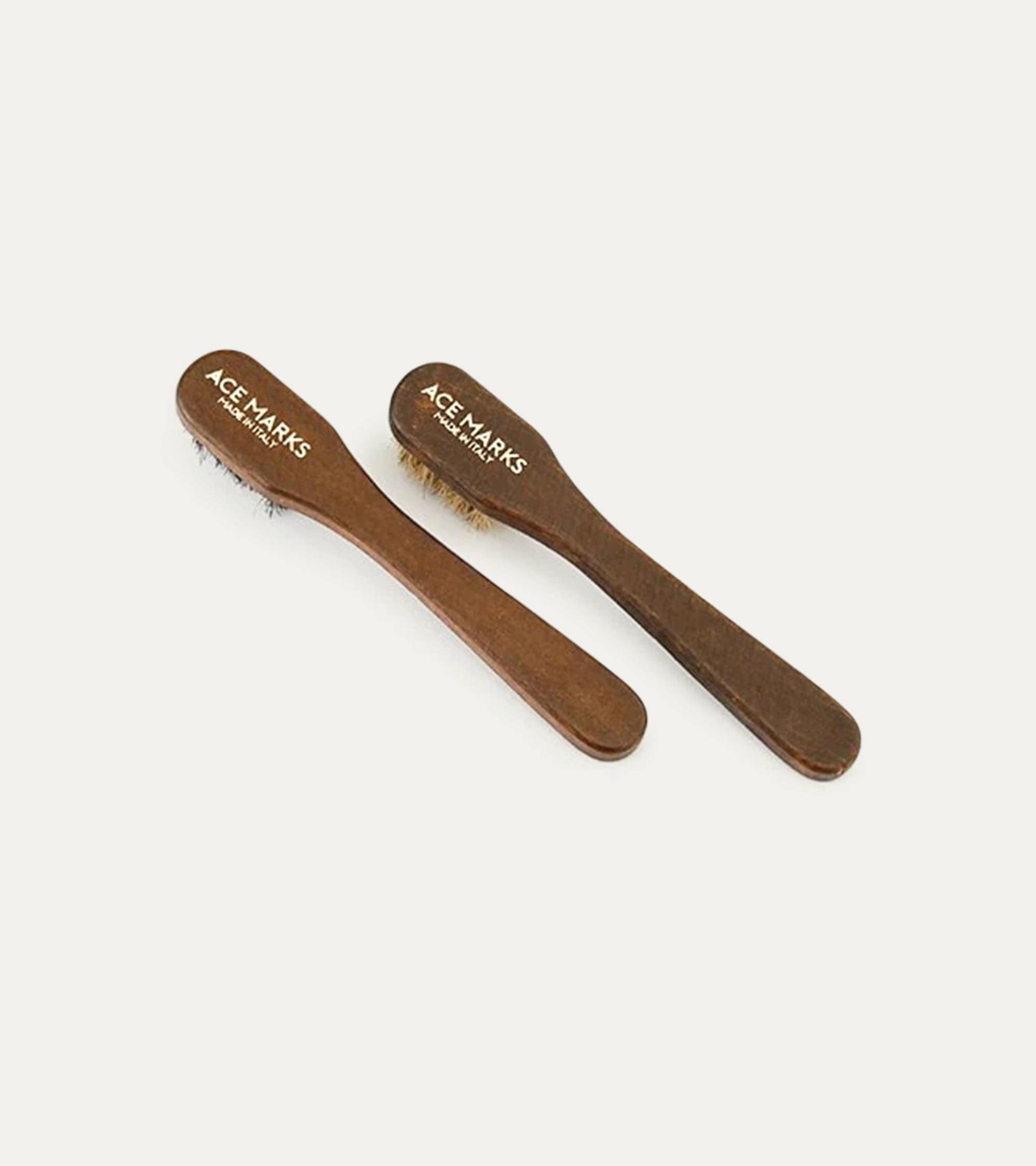 Ace Marks spazzola crine cavallo pennello lucido scarpe legno