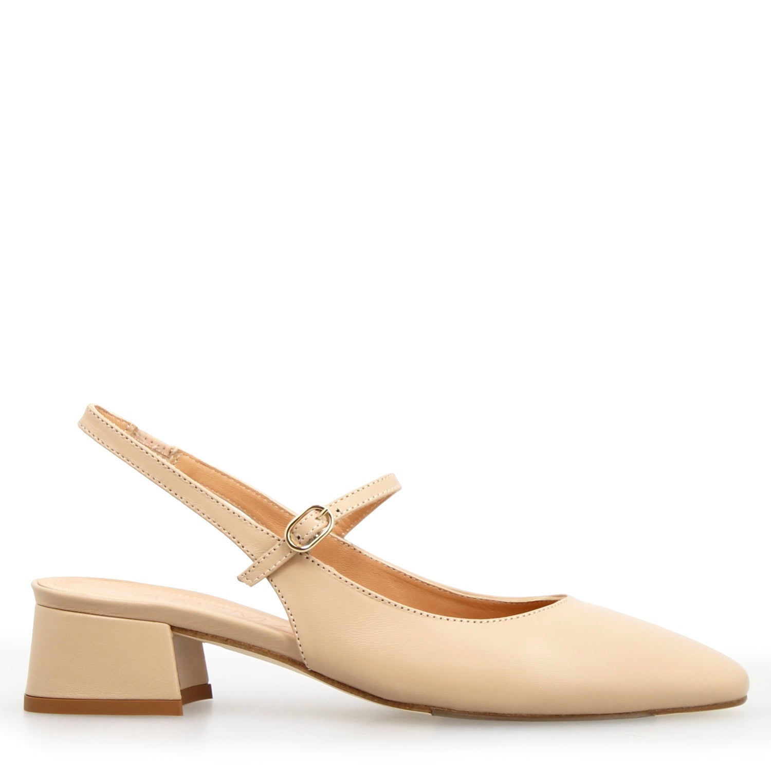 Leonardo Shoes Sandali Donna Archita beige pelle tacco 3 cm