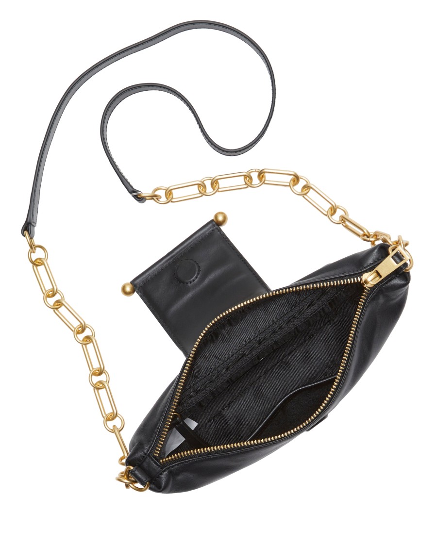 Vince Camuto Selah borsa tracolla pelle oro catena