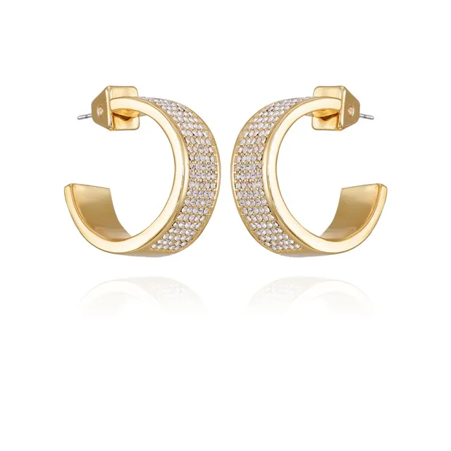 Vince Camuto Orecchini Cerchio Donna C Cristalli Oro